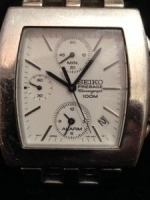 SEIKO PRESAGE DHRONOGRAPH 100M SAFİR KRISTAL CAM METAL KASA SAAT