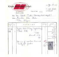 1967 İSTANBULDA  KİTABI MUKADDES KESİLMİŞ 17.25 LİRALIK  FATURA