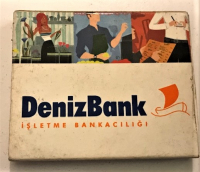 DENİZBANK İŞLETME BANKACILIGI REKLANLI KARTON KİBRİT