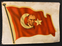 MUSTAFA KEMAL ATATÜRK VE TÜRK BAYRAĞI ÇIKARTMA