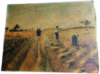 1873 THE HARVESTERS PİERRE AUGUSTE RENIOR HASAT MUZE BASKISI  REPRODÜKSİYON