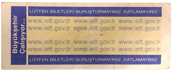 Istanbul Iett Tam Bilet M 7836672 Seri No 1 000 000 Tl 2000 Yillar 16220 Garaj Antik